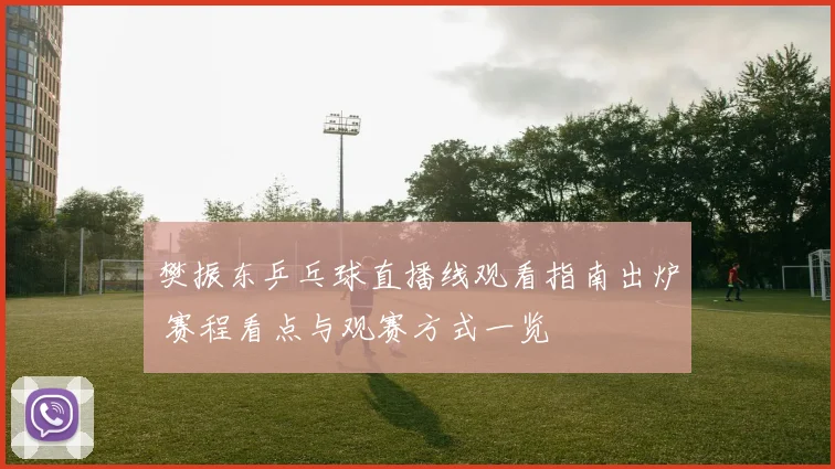 樊振东乒乓球直播线观看指南出炉 赛程看点与观赛方式一览